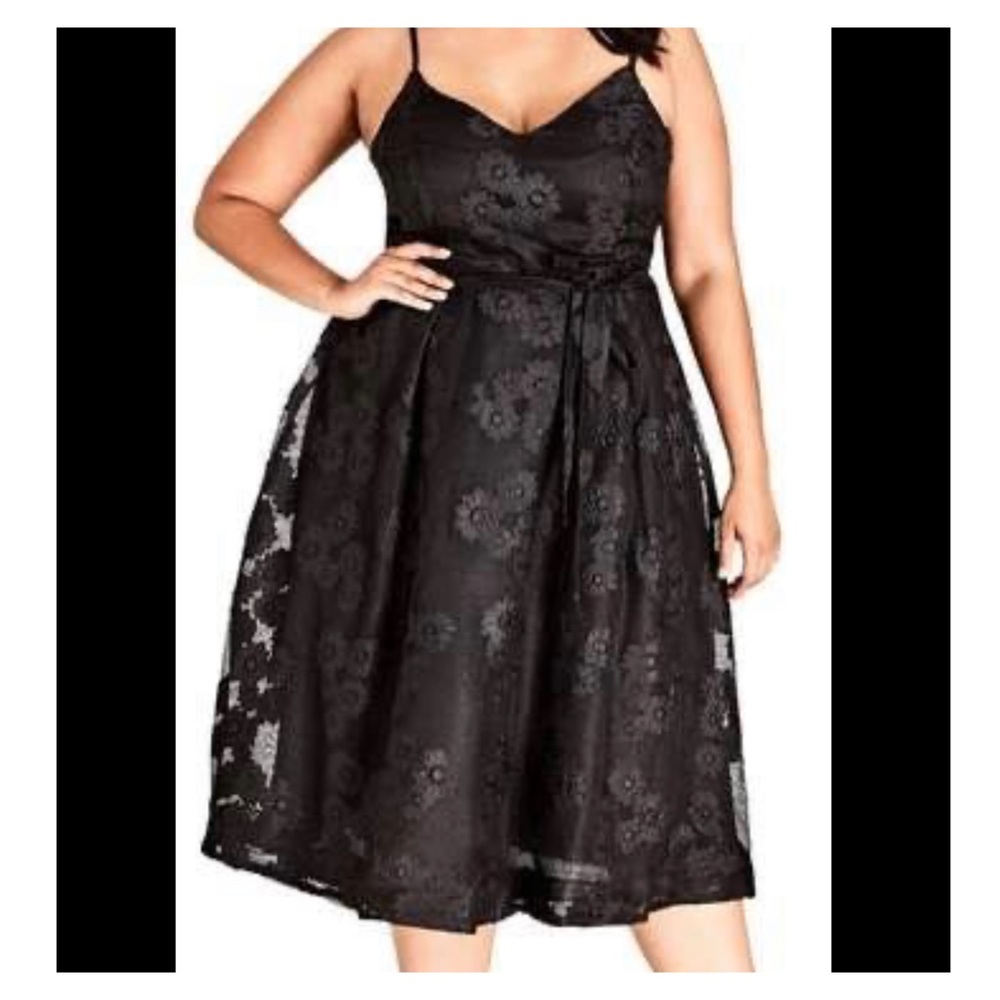 CITY CHIC. (PLUS) L/20 lace dress